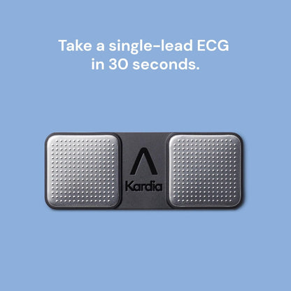 Portable Smart 1-Lead Personal ECG Heart Rate Monitor - Record ECGs at Home, Detects Atrial Fibrillation, Trusted by The NHS, Results in 30 Seconds, Works with Most Smartphones