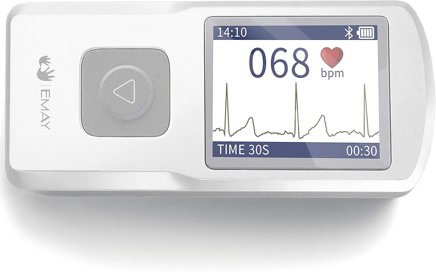Portable ECG/EKG Monitor (Record ECG Without Smartphone) | Standalone Personal ECG Device with Screen & Data Storage | No Subscription Required