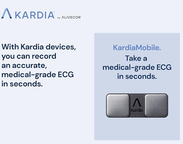 Smart Portable 6-Lead Personal ECG Heart Rate Monitor - Detects Atrial Fibrillation, Trusted by the NHS, Results in 30 Seconds, Works with Most Smartphones, Supporting British Heart Foundation