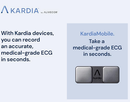 Smart Portable 6-Lead Personal ECG Heart Rate Monitor - Detects Atrial Fibrillation, Trusted by the NHS, Results in 30 Seconds, Works with Most Smartphones, Supporting British Heart Foundation