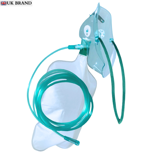 STAYPROTECH High Concentration Oxygen Mask with Reservoir Pouch and 2.1m Tubing – Oxygen Mask for Adult that requires Efficient Oxygen Therapy.