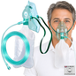 STAYPROTECH High Concentration Oxygen Mask with Reservoir Pouch and 2.1m Tubing – Oxygen Mask for Adult that requires Efficient Oxygen Therapy.