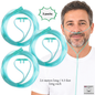 STAYPROTECH Oxygen Tubing Nasal Cannula 3PCS Green Medical Grade PVC, Kink Resistant Soft & Smooth Surface, Comfort & Convenient 2.6 m long for Long-Lasting wear.