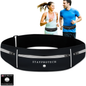 STAYPROTECH Running belt, large capacity phone holder for running, Adjustable waist bag for men & women, Waterproof Ultra-slim belt bag running phone holder and money belt.