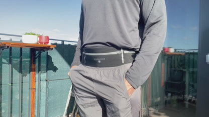 STAYPROTECH Running belt, large capacity phone holder for running, Adjustable waist bag for men & women, Waterproof Ultra-slim belt bag running phone holder and money belt.