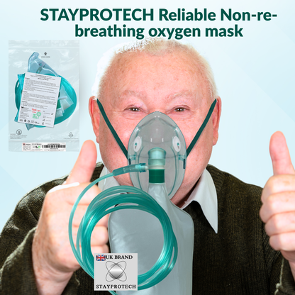 high concentration oxygen mask, adult oxygen mask, oxygen mask with reservoir bag