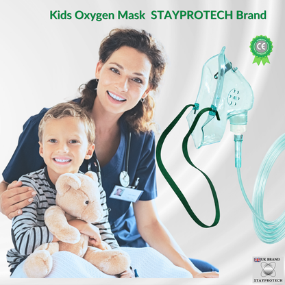 oxygen mask for kids, kids oxygen mask, kids oxygen mask with tubing, paediatric oxygen mask