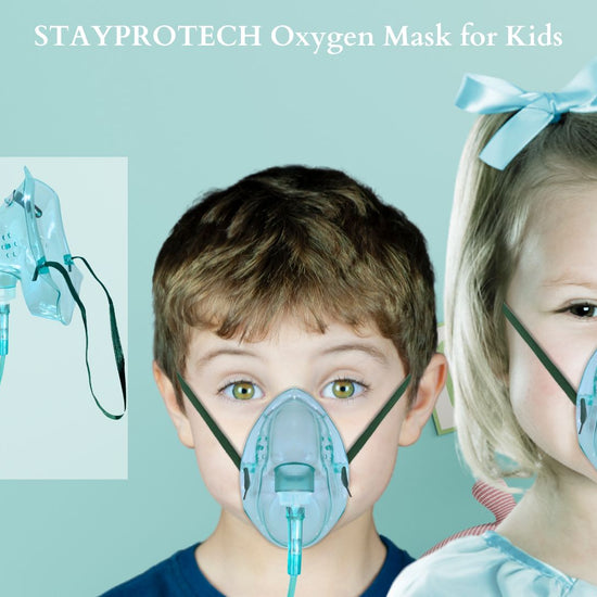 oxygen mask for kids, kids oxygen mask, kids oxygen mask with tubing, paediatric oxygen mask
