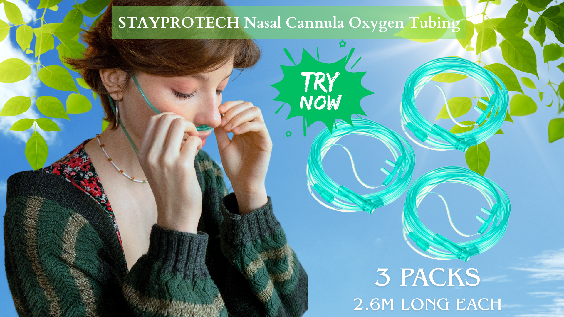 nasal cannula, nasal cannula for oxygen, oxygen tubing, long oxygen tubing