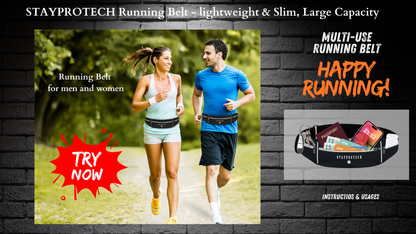 Running belt, Running belt for men, Running belt with phone pocket. reflective running belt
