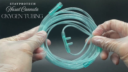 STAYPROTECH Oxygen Tubing Nasal Cannula 3PCS Green Medical Grade PVC, Kink Resistant Soft & Smooth Surface, Comfort & Convenient 2.6 m long for Long-Lasting wear.