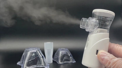 STAYPROTECH Portable Nebuliser Machine for Adults & Kids, Rechargeable USB-C nebuliser steam inhaler, Compact handheld nebulizer respiratory relief.