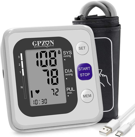 Automatic Blood Pressure Monitor Digital Large Display Extra Large Cuff Reliable Fast Results CE Approved