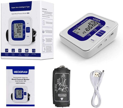 Automatic Blood Pressure Monitor Digital Large Display Extra Large Cuff Reliable Fast Results CE Approved