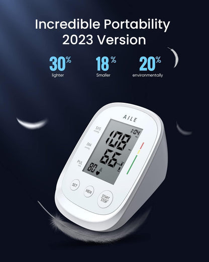 Automatic Blood Pressure Monitor Digital Large Display Large Cuff Pulse/HR Detection Reliable Fast Results CE Approved