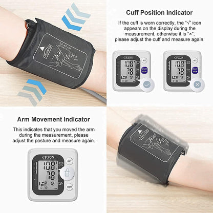 Automatic Blood Pressure Monitor Digital Large Display Extra Large Cuff Reliable Fast Results CE Approved